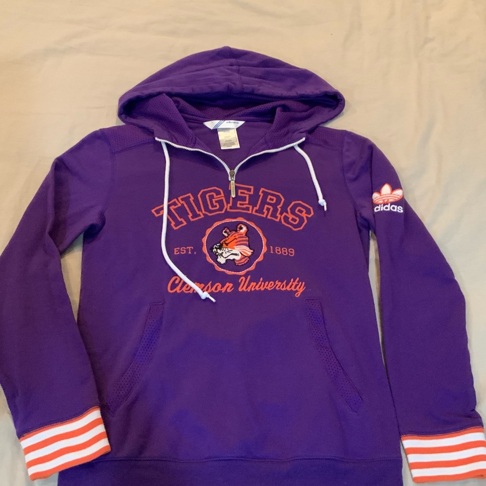 Size small Clemson university quarter zip hoodie s